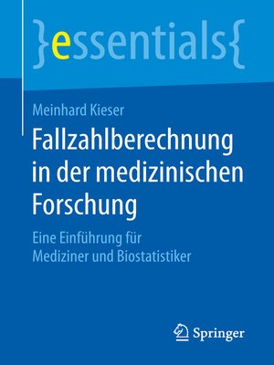 cover image of Fallzahlberechnung in der medizinischen Forschung
